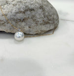 18k gold real diamond Edison pearl pendant