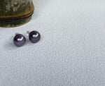 11.2mm Purple Edison Pearls Earrings Studs: Extreme luster Mirrored,gorgeous purple, S925 silver earrings studs.