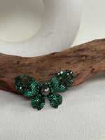 Tahitian Ocean Pearl Butterfly Brooch Pendant 2in1: Extreme Luster mirrrored, 10.2mm, platinum black pearl, 6x4cm, S925 silver chain.