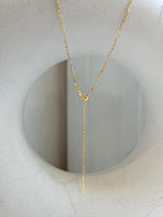 Not for seperate purchase!! s925 silver O chain necklace, adjustable size to 17.3”, with needle for floating pendant. Gold.