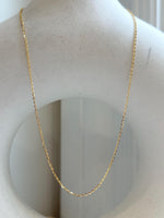 Not for seperate purchase!! s925 silver O chain necklace, adjustable size to 17.3”, with needle for floating pendant. Gold.