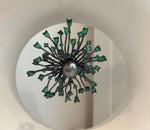Tahitian Ocean Pearl Fireworks Brooch Pendant 2in1: Extreme luster mirrored, 10.3mm, s925 silver chain, gift for her birthday