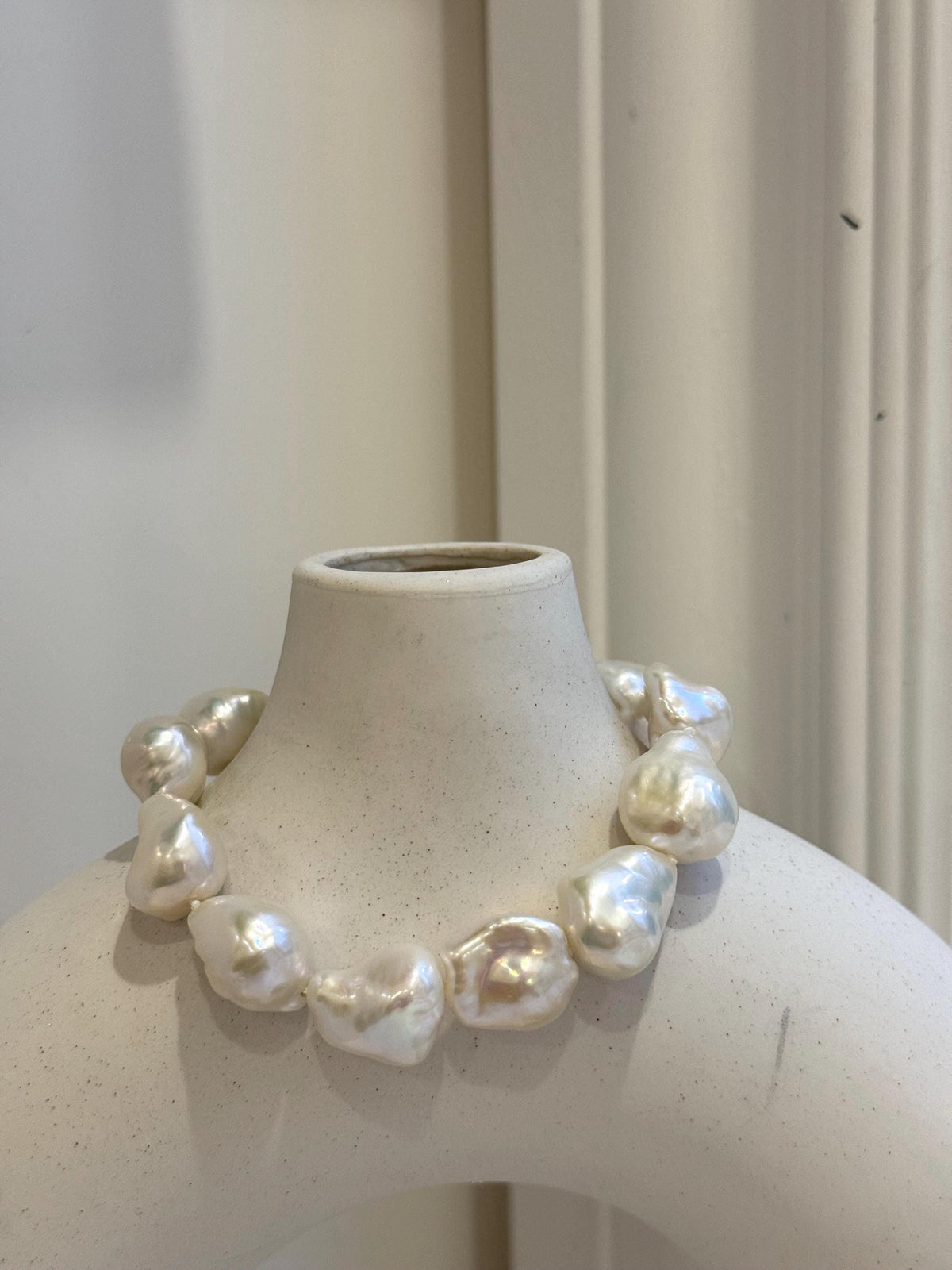 11pcs 12.4-14.6mm Baroque pearls Braclet: Extreme luster mirrored, 8.1”, S925 silver Braclet. gift for her birthday