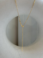 Not for seperate purchase!! s925 silver O chain necklace, adjustable size to 17.3”, with needle for floating pendant. Gold.