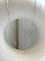 Not for seperate purchase!! s925 silver O chain necklace, adjustable size to 17.3”, with needle for floating pendant.silver