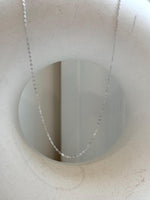 Not for seperate purchase!! s925 silver O chain necklace, adjustable size to 17.3”, with needle for floating pendant.silver