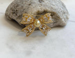 South sea golden pearl brooch: Extreme luster mirrored effect, 9.1mm, ultra gold pearl. Christmas Brooch.