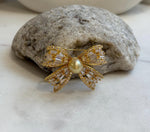 South sea golden pearl brooch: Extreme luster mirrored effect, 9.1mm, ultra gold pearl. Christmas Brooch. Christmas gift