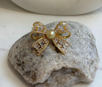 South sea golden pearl brooch: Extreme luster mirrored effect, 9.1mm, ultra gold pearl. Christmas Brooch.