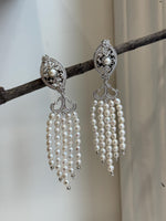 90pcs Extreme luster white small pearls Earring Chandeliers, Vintage design, 9cm high. good for her daily wear