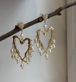 20pcs White Pearls Earrings Chandeliers: Extreme luster pearls, 4.2-5.6mm, Boho earrings. Pearl Jewelry Idea