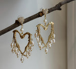 20pcs White Pearls Earrings Chandeliers: Extreme luster pearls, 4.2-5.6mm, Boho earrings. Pearl Jewelry Idea