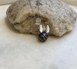 10mm Tahitian ocean butterfly pendant: Extreme luster mirrored, peacock green, 3.2cm high, S925 silver pendant chain set.
