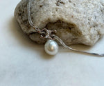 12.7mm Australian Ocean white Pearl  Pendant Necklace Set: Extreme luster mirrored, S925 silver Chain Set.