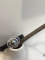 Elly’s 11.3mm Tahitian Platinum Ocean Pearl Genius Leather Strap Bracelet: extreme luster mirrored, for 6.1”- 8” wrist.