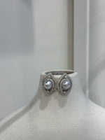 7.5mm Akoya ocean Blue silver pearls earings: Extreme luster mirrored, 1.4x1.9cm, s925 silver earrings. Pearl jewelry idea.