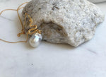 12.1x15.8mm Australian Ocean white Pearl  Snake Pendant Necklace Set: Extreme luster mirrored, S925 silver Chain Set. Pearl Jewelry Idea.