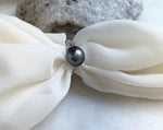 11.1x12.5mm Tahitian Ocean Platinum Pearl Ring: Extreme luster mirrored, S925 silver Minimalist adjustable Ring.Pearl Jewelry Idea