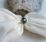 11.1x12.5mm Tahitian Ocean Platinum Pearl Ring: Extreme luster mirrored, S925 silver Minimalist adjustable Ring.Pearl Jewelry Idea