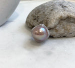Elly’s 16.6mm Huge Rose Edison pearl ring: Extreme luster mirrored, 1.9cm dia. S925 silver adjustable ring. gift for her birthday