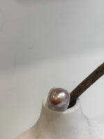 Elly’s 16.6mm Huge Rose Edison pearl ring: Extreme luster mirrored, 1.9cm dia. S925 silver adjustable ring. gift for her anniversary