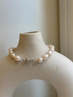 Elly’s 16pcs 7.1-13.1mm Baroque oval pearls Braclet: Extreme luster mirrored, 8”, S925 silver Braclet. gift for her daily bracelet