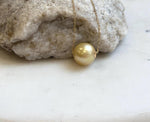 Au750 18k Gold 12.3mm South Sea golden Ocean Pearl Floating pendants:Extreme luster mirrored, ultra gold pearl, S925 silver chain included. gift for her party