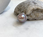 Elly’s 16.6mm Huge Rose Edison pearl ring: Extreme luster mirrored, 1.9cm dia. S925 silver adjustable ring. gift for her birthday