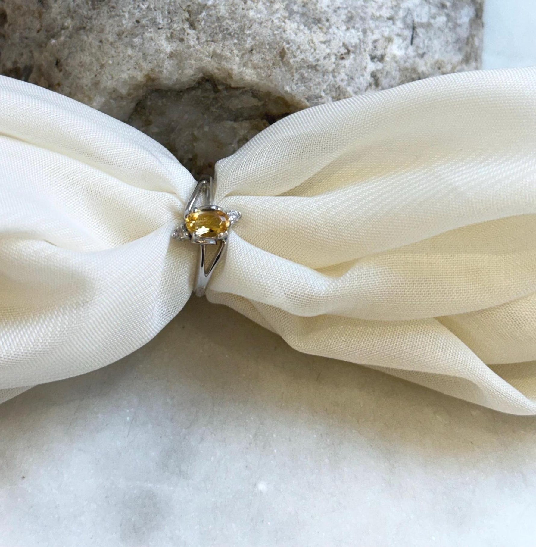 Elly’s Genius Citrine S925 silver Ring, US