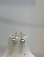 Elly’s Set of 8.7mm Akoya Ocean Pearls Earrings Studs and Jacket: Extreme luster Mirrored, S925 silver Earrings jacket and studs. gift for her