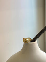 Elly’s 11.7mm South sea deep golden ocean pearl Ring: Extreme luster mirrored, S925 silver with gold plated adjustable Vintage Ring. gift for her