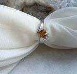 Elly’s Genius Citrine S925 silver Heart Ring, US