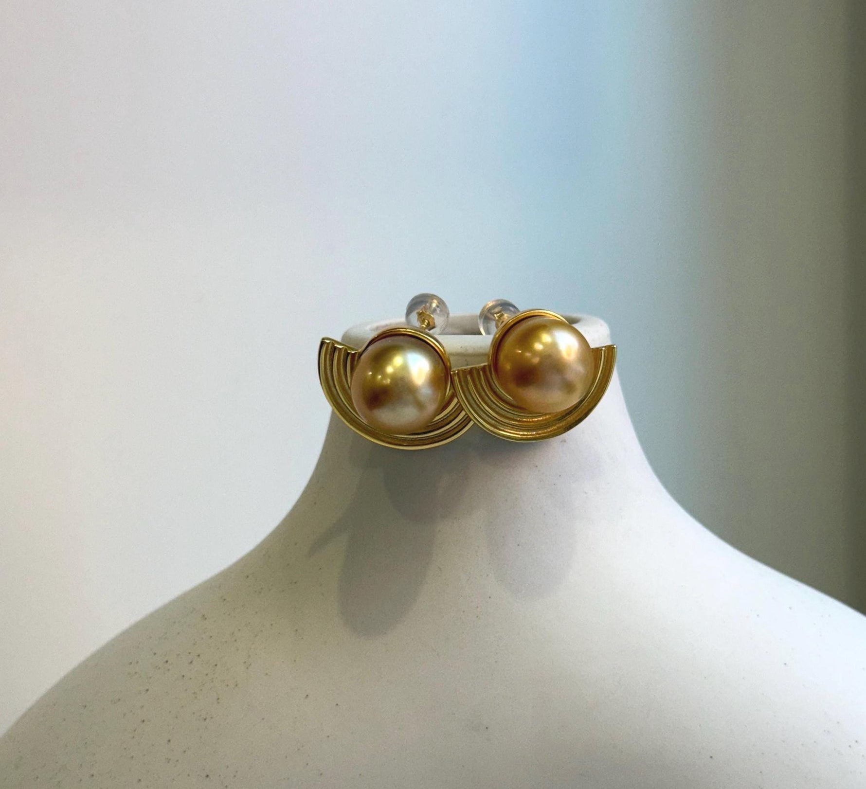 Elly’s 11.1mm South sea Deep Tea gold ocean Pearls Earrings: Extreme luster mirrored, 1.6x2.1cm, S925 silver cool earrings. gift for her