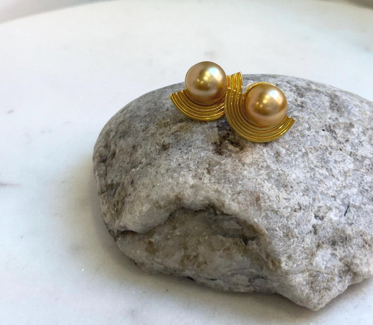 Elly’s 11.1mm South sea Deep Tea gold ocean Pearls Earrings: Extreme luster mirrored, 1.6x2.1cm, S925 silver cool earrings. gift for her