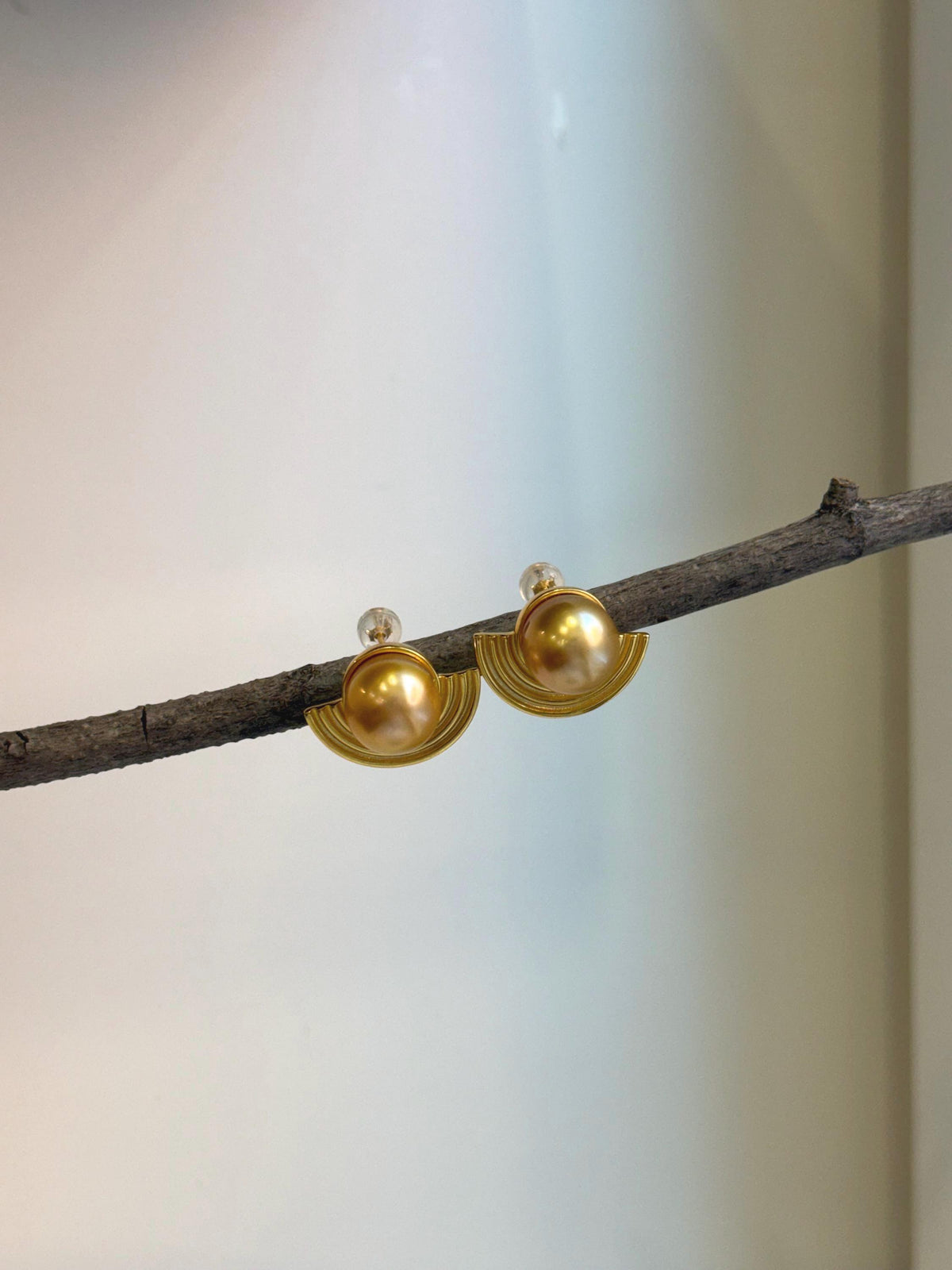 Elly’s 11.1mm South sea Deep Tea gold ocean Pearls Earrings: Extreme luster mirrored, 1.6x2.1cm, S925 silver cool earrings. gift for her holiday