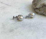 Elly’s 10mm Australian Ocean White Pearls Earrings Chandeliers: Extreme luster mirrored, S925 silver vintage earrings. high quality gift for her Valentine’s Day