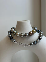 top high quality multicolor Tahitian ocean pearls necklace