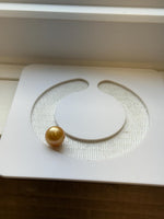 Elly’s Au750 18K South sea golden ocean Pearl Gold Ring: Extreme luster mirrored effect, 11.1mm, deep golden pearl, 