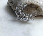Elly’s 14pcs White small pearls Leaf Brooch Pendant 2in1: Extreme luster mirrored, 3-3.5mm, 3x4cm, gift for her daily brooch