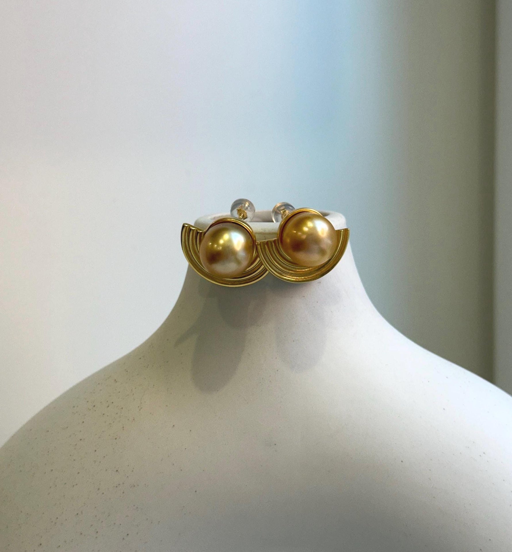 Elly’s 11.1mm South sea Deep Tea gold ocean Pearls Earrings: Extreme luster mirrored, 1.6x2.1cm, S925 silver cool earrings. gift for her daily earrings