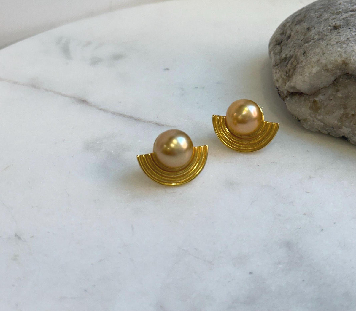 Elly’s 11.1mm South sea Deep Tea gold ocean Pearls Earrings: Extreme luster mirrored, 1.6x2.1cm, S925 silver cool earrings. gift for her