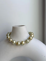 Elly’s 16pcs 8.9-10.2mm Genius south sea Tea Golden ocean Pearls Bracelet: Extreme luster mirrored, 7.7”, S925 silver bracelet. gift for her