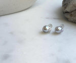 Elly’s 8.3x9.9mm Akoya ocean Tail pearls Earrings studs: Extreme luster mirrored, s925 silver earrings. Pearl jewelry idea. gift for her