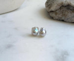 Elly’s 8.3x9.9mm Akoya ocean Tail pearls Earrings studs: Extreme luster mirrored, s925 silver earrings. Pearl jewelry idea. gift for her