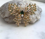 Elly’s White Pearl butterfly Brooch Pendant 2in1: Extreme luster mirrored,  4.5mm, 5.3x4.5cm, gift for her anniversary