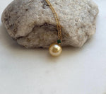 Elly’s Au750 18K Gold 11.6mm Genius South Sea deep Gold ocean Pearl Pendant: Extreme luster mirrored, 1.6cm high, 18k real gold Green Jade. gift for her