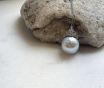 Elly’s 14.1mm Huge Edison Blue silver Pearl princess Pendant: Extreme luster, 2.2cm, s925 silver minimalist pendant necklace set. gift for her birthday anniversary daily office high quality huge pearl pendant