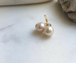 Elly’s 10.3mm Edison Light rose Pearls High-heel Earrings hooks: Extreme luster Mirrored, 1.9cm high, S925 silver Classic earrings hooks. high quality pearls earrings gift for her