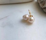 Elly’s 10.3mm Edison Light rose Pearls High-heel Earrings hooks: Extreme luster Mirrored, 1.9cm high, S925 silver Classic earrings hooks. high quality pearls earrings gift for her
