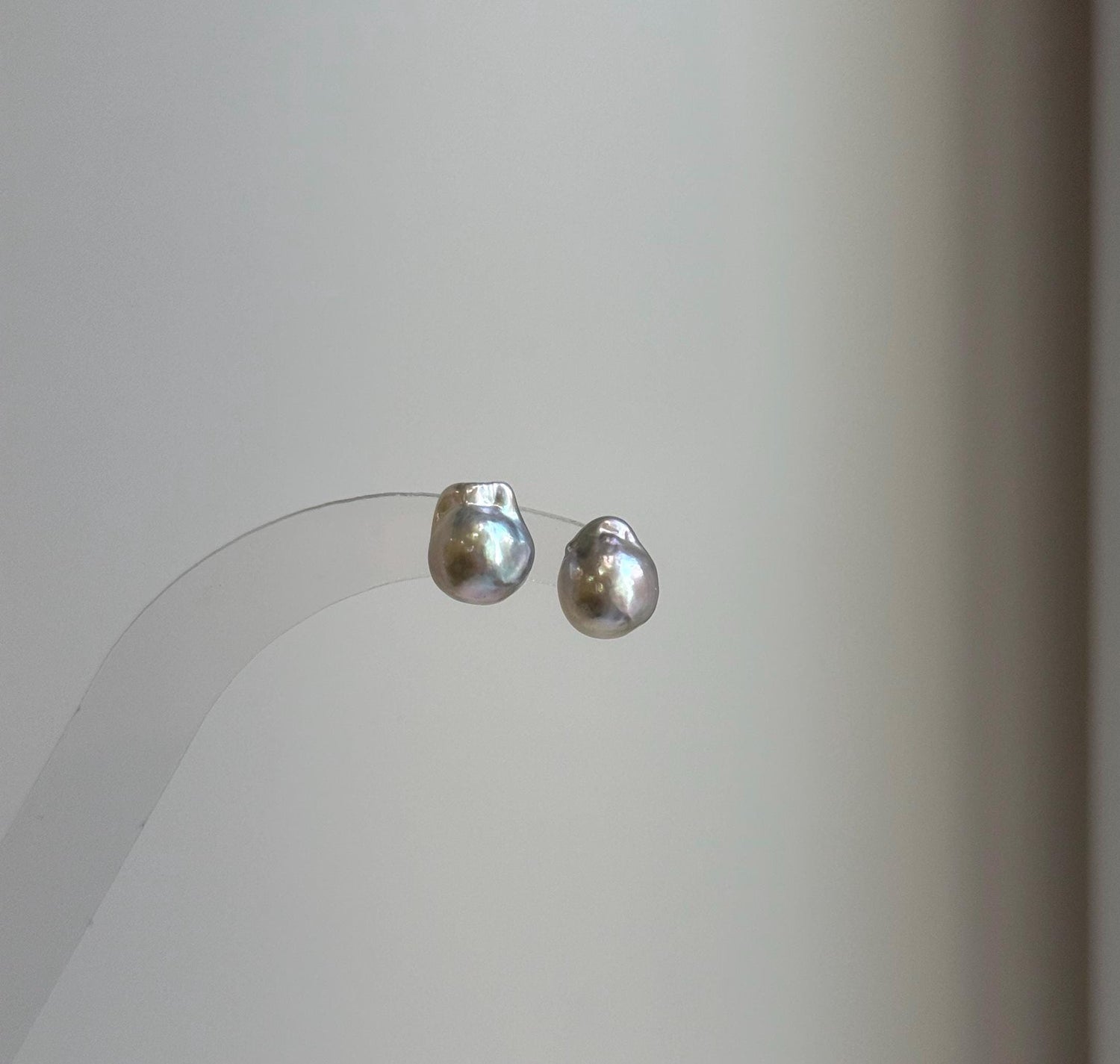 Elly’s 8.3x9.9mm Akoya ocean Tail pearls Earrings studs: Extreme luster mirrored, s925 silver earrings. Pearl jewelry idea. gift for her daily office earrings